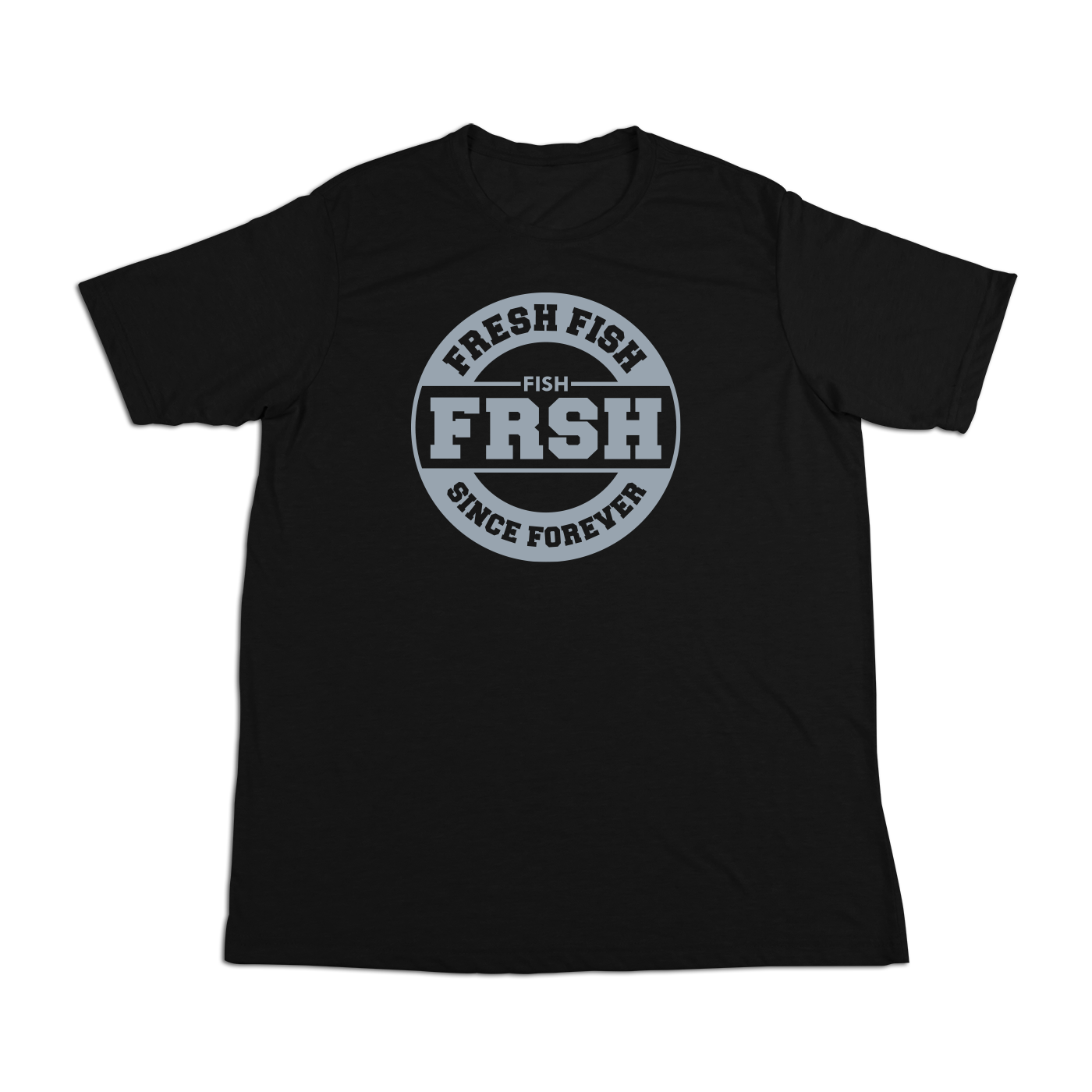 #FRESHFISH Soft Short Sleeve Shirt - Gray Print