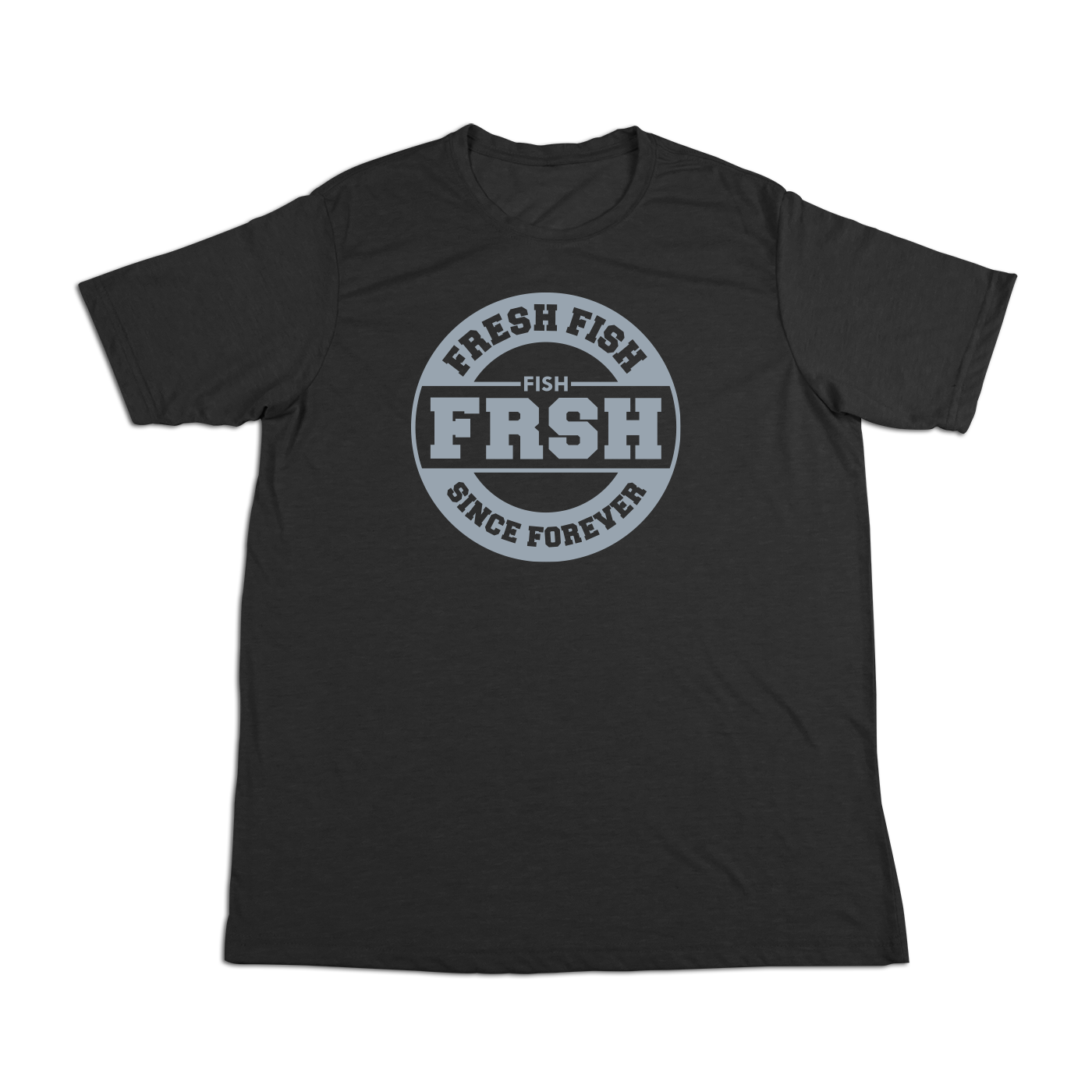 #FRESHFISH Soft Short Sleeve Shirt - Gray Print