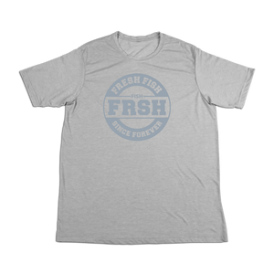 #FRESHFISH Soft Short Sleeve Shirt - Gray Print