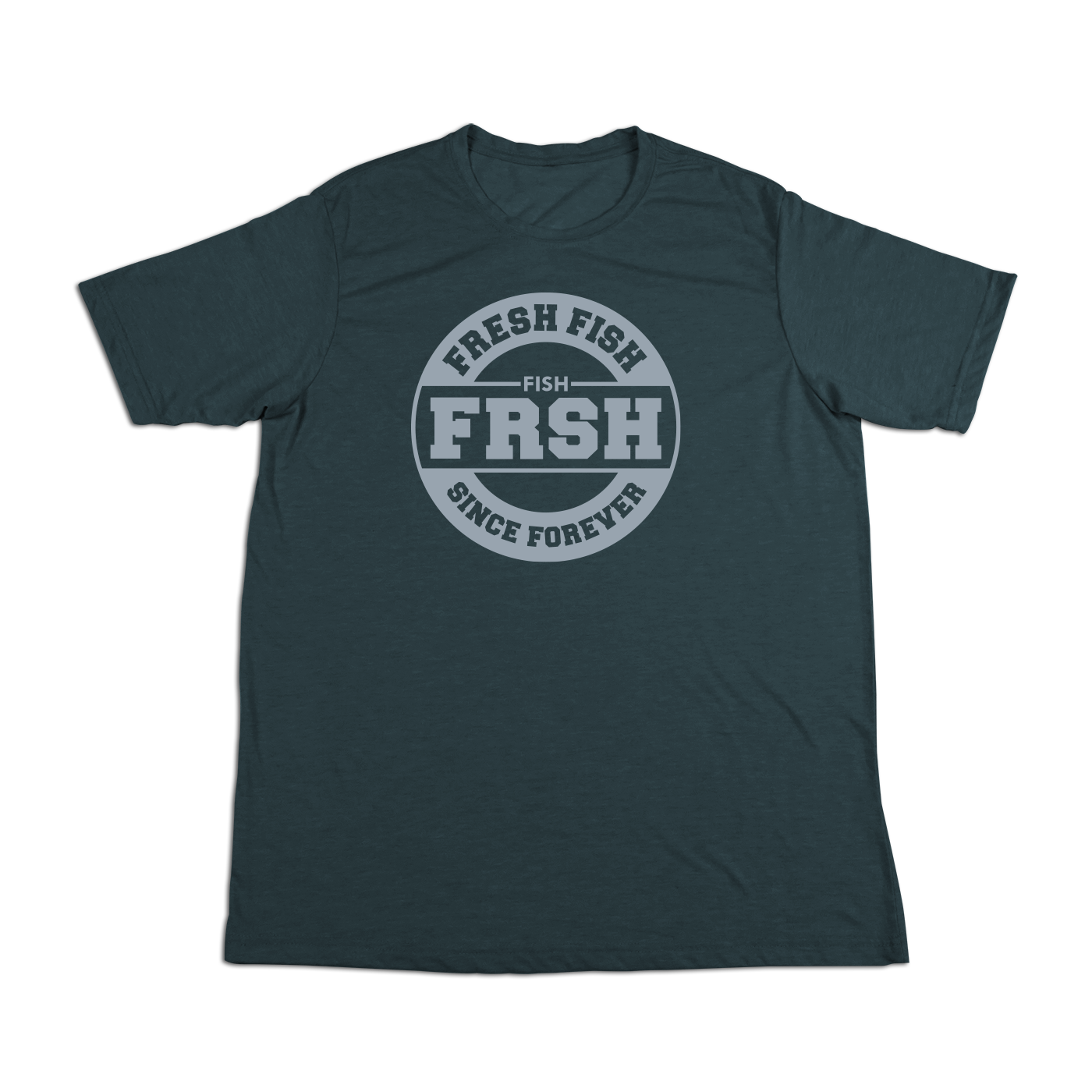 #FRESHFISH Soft Short Sleeve Shirt - Gray Print