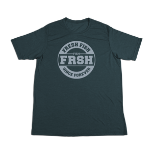 #FRESHFISH Soft Short Sleeve Shirt - Gray Print