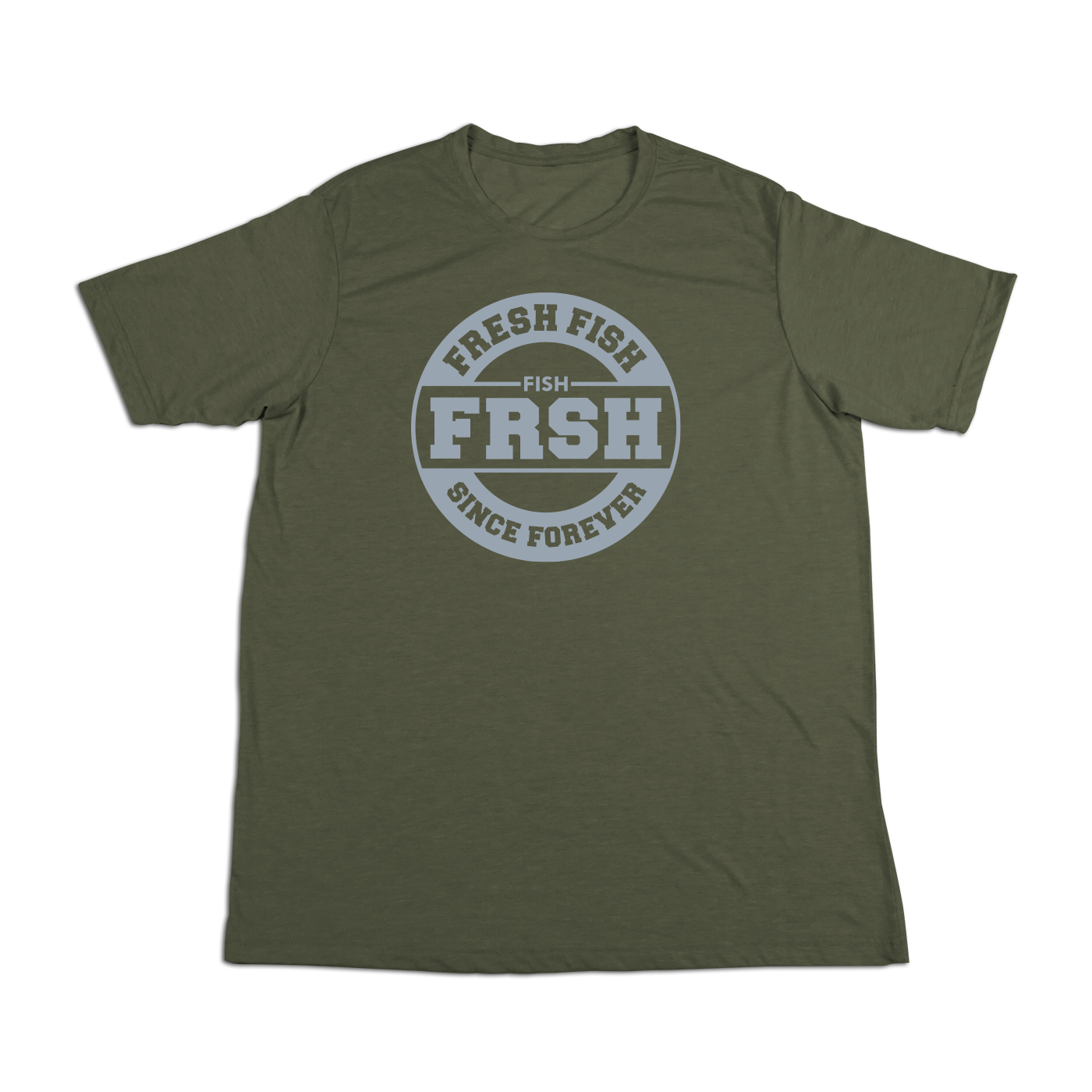 #FRESHFISH Soft Short Sleeve Shirt - Gray Print