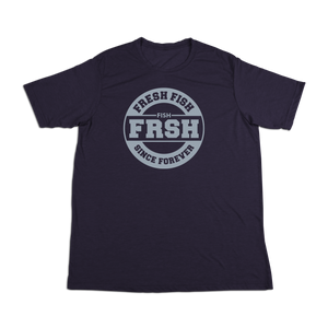 #FRESHFISH Soft Short Sleeve Shirt - Gray Print