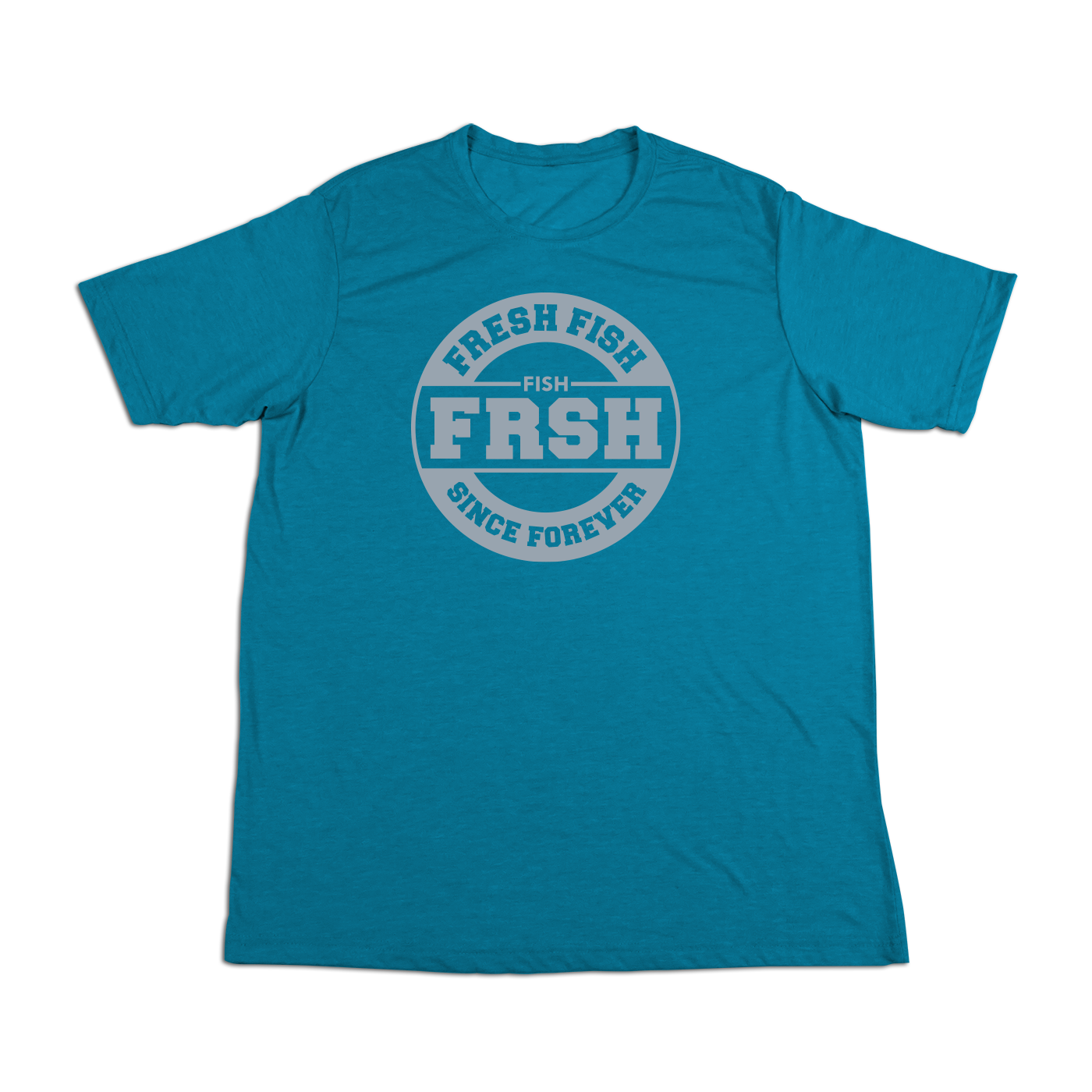 #FRESHFISH Soft Short Sleeve Shirt - Gray Print