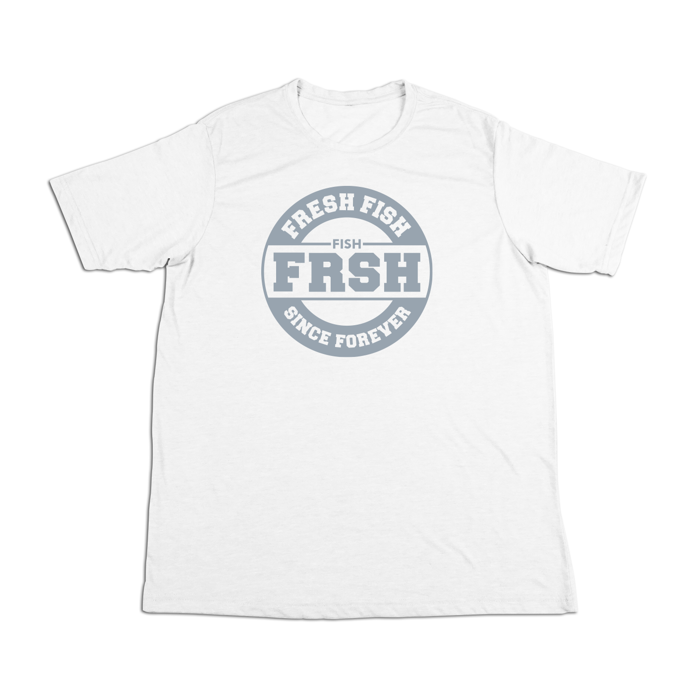 #FRESHFISH Soft Short Sleeve Shirt - Gray Print