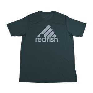 #REDFISH Soft Short Sleeve Shirt - Gray Print