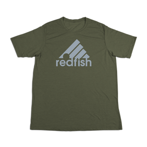 #REDFISH Soft Short Sleeve Shirt - Gray Print