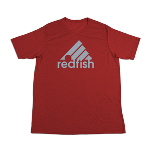 #REDFISH Soft Short Sleeve Shirt - Gray Print