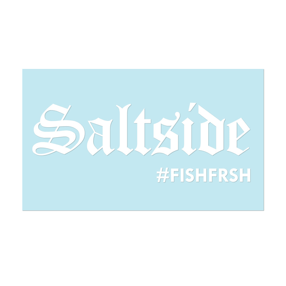#SALTSIDE - 6" White Decal - Hat Mount for GoPro