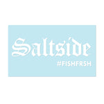 #SALTSIDE - 6" White Decal - Hat Mount for GoPro