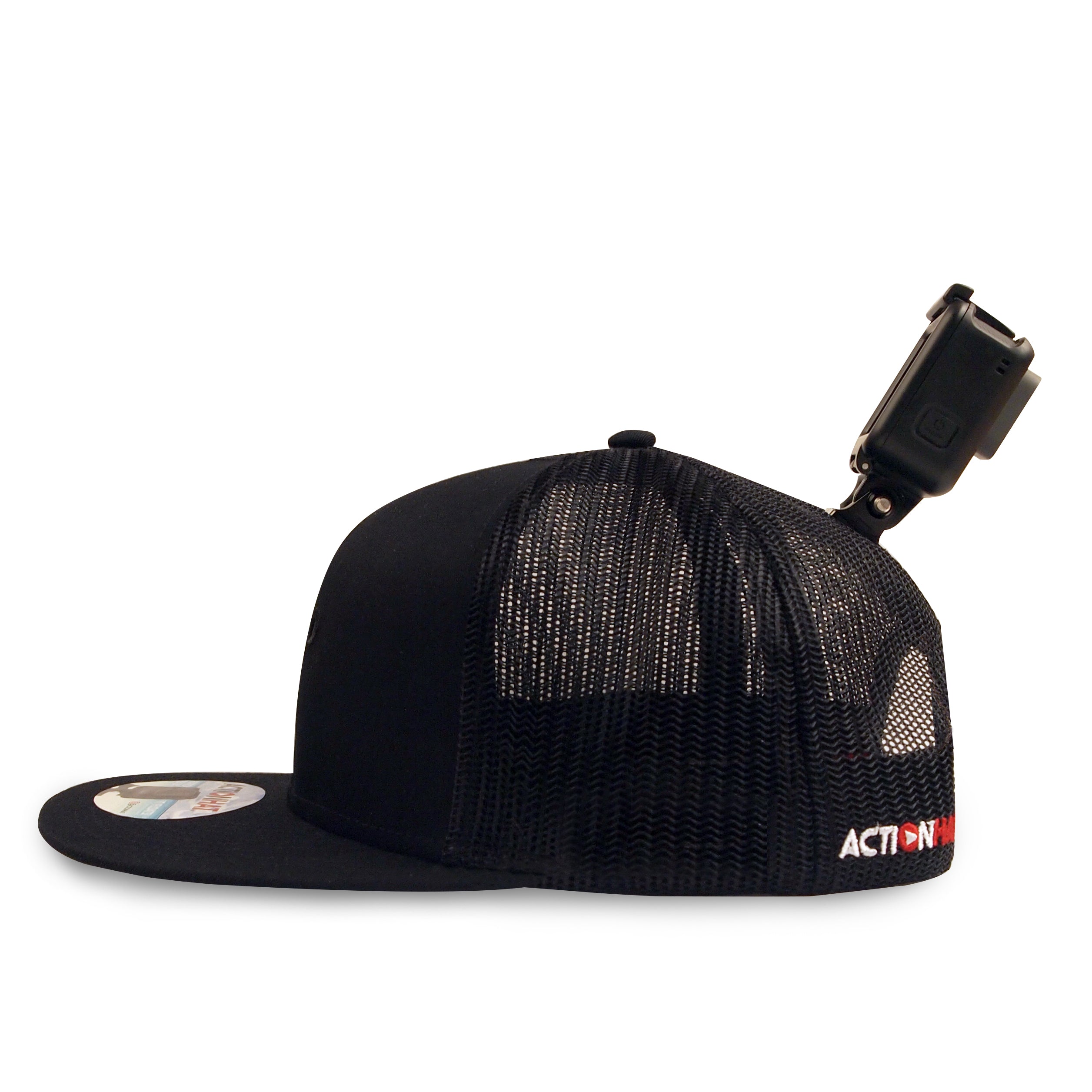 ActionHat Mesh: Gray Curve Bill - Hat Mount for GoPro