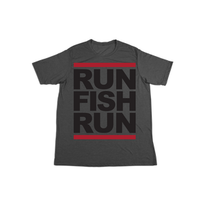 #RUNFISHRUN TODDLER Short Sleeve Shirt - Black - Hat Mount for GoPro