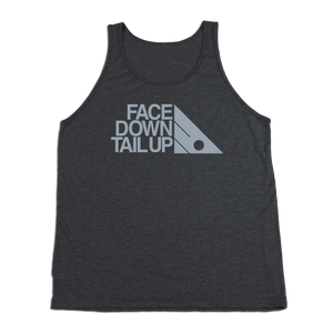 #FACEDOWNTAILUP TriBlend Tank Top - Gray Print