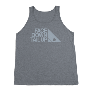 #FACEDOWNTAILUP TriBlend Tank Top - Gray Print