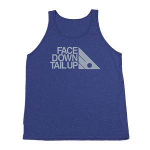 #FACEDOWNTAILUP TriBlend Tank Top - Gray Print