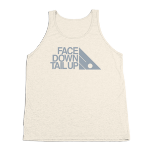 #FACEDOWNTAILUP TriBlend Tank Top - Gray Print