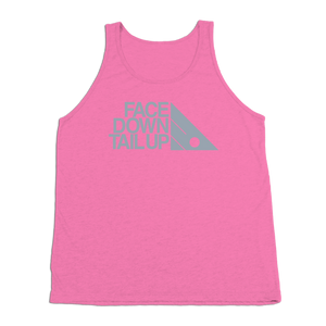 #FACEDOWNTAILUP TriBlend Tank Top - Gray Print