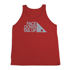 #FACEDOWNTAILUP TriBlend Tank Top - Gray Print