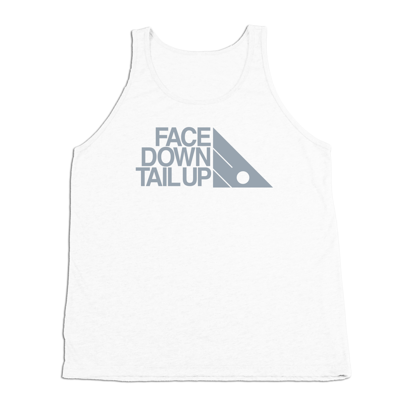 #FACEDOWNTAILUP TriBlend Tank Top - Gray Print