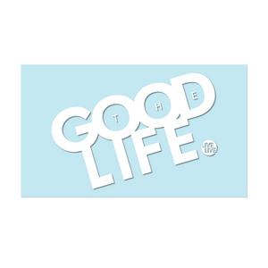 #THEGOODLIFE - 6" White Decal - Hat Mount for GoPro