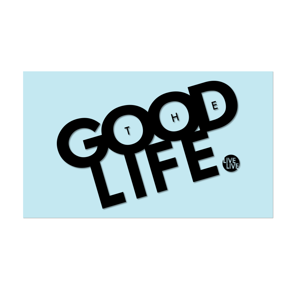 #THEGOODLIFE - 6" Black Decal - Hat Mount for GoPro