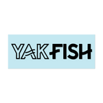 #YAKFISH Logo - 11" Black Decal - Hat Mount for GoPro