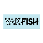 #YAKFISH Logo - 6" Black Decal - Hat Mount for GoPro